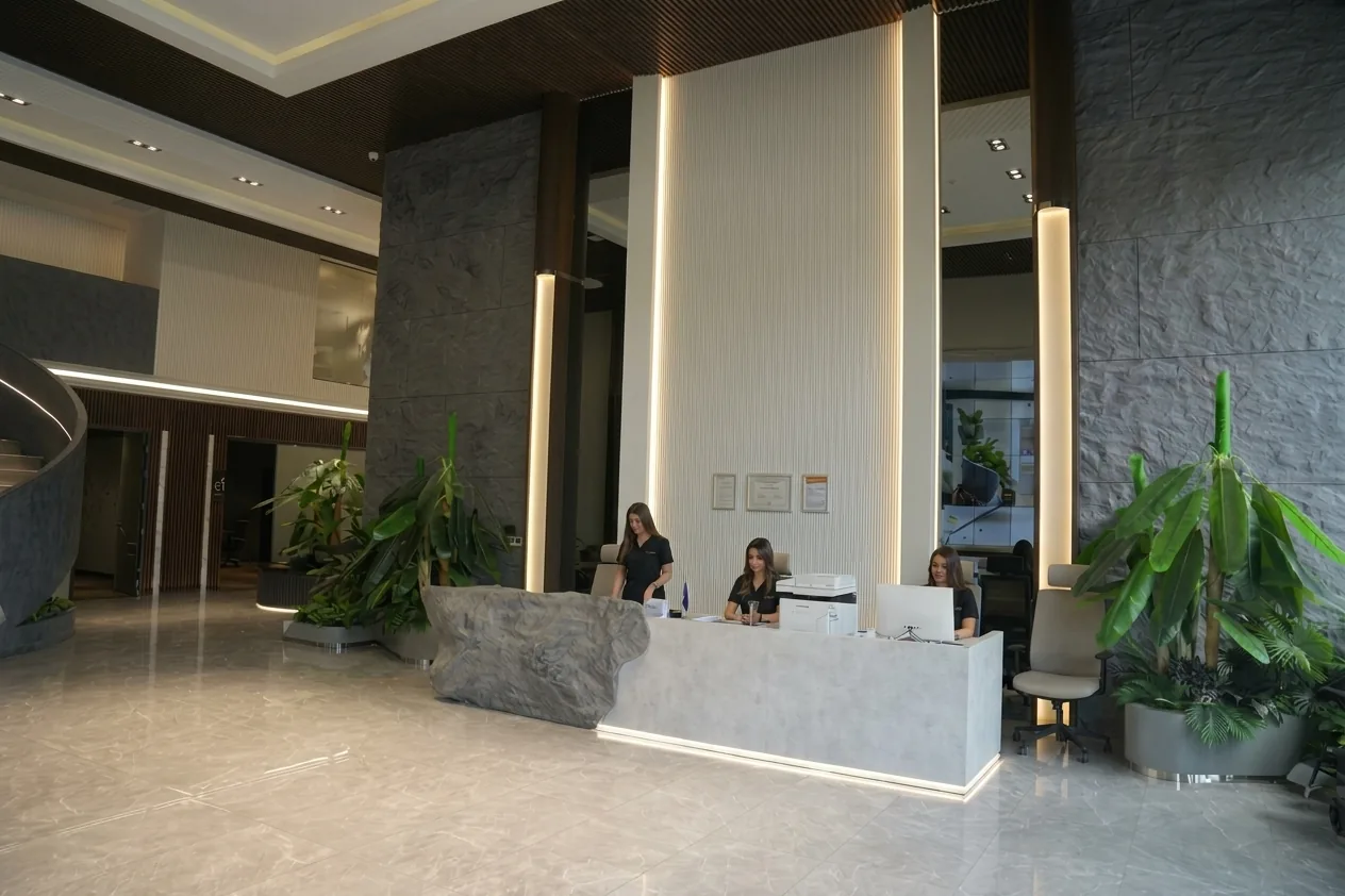 Reception of our partner clinic in Istanbul