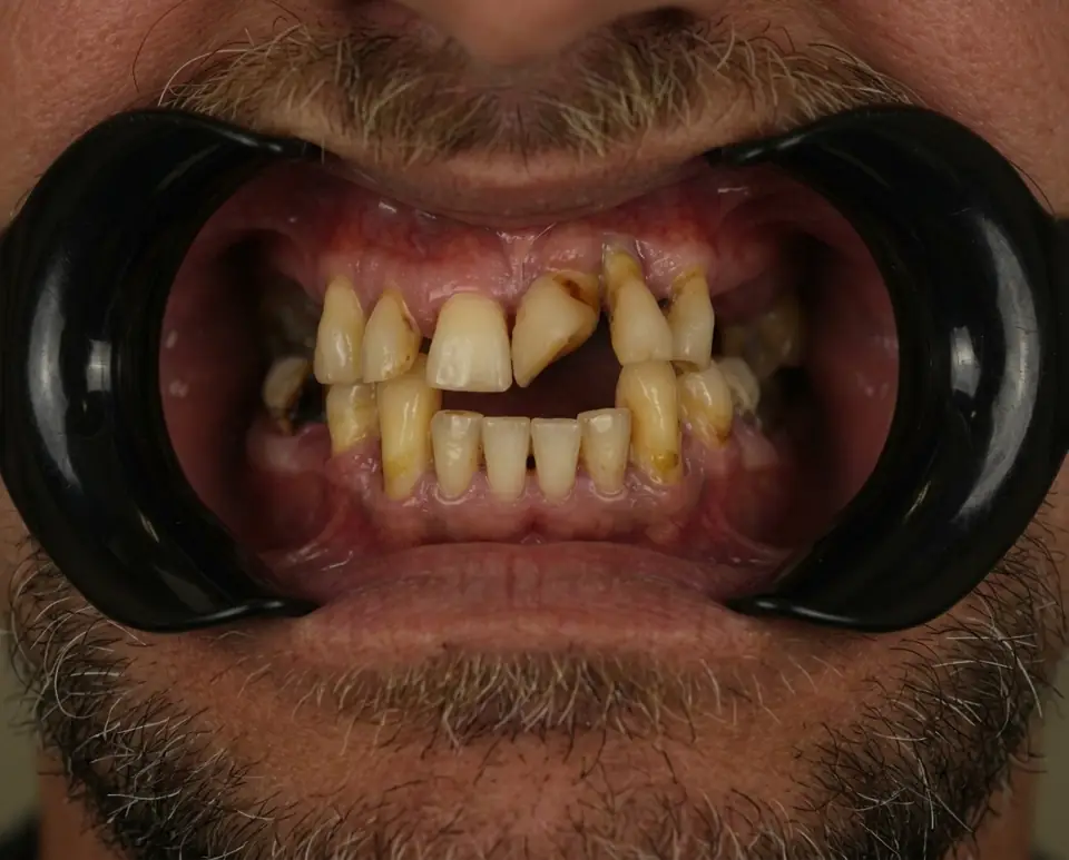Smile before treatment