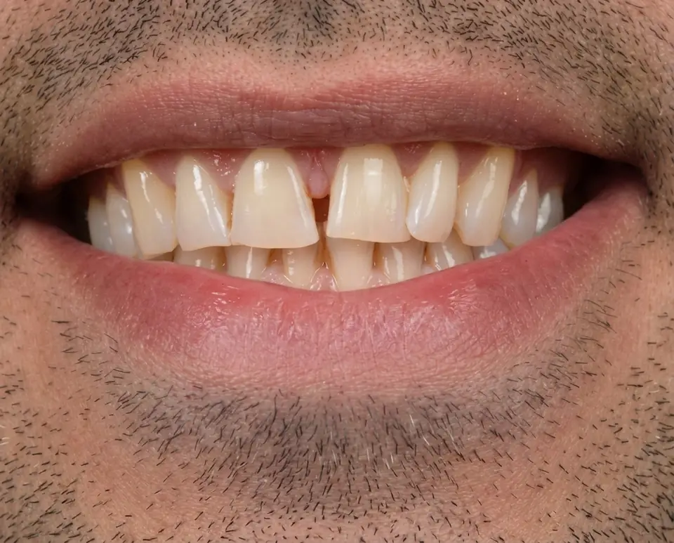 Smile before treatment